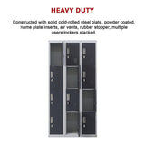 12-Door Locker for Office Gym Shed School Home Storage - Padlock-operated V63-839021