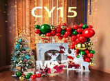 Christmas Balloon 2-Pack Combo Latex & Foil Holiday Decor Arch & Tree Sets for 2025 Christmas V1132-SDLW8-CY015-032