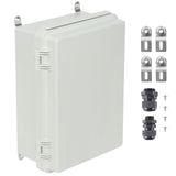 Outdoor Electrical Junction Box, 300 x 200 x 180 mm, ABS Plastic Electrical Enclosure Box with V952-SLJXHABS12X86XOWLV0