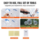 VEVOR Inflatable Bumper Ball 1-Pack, 4FT/1.2M Body Sumo Zorb Balls for Teen & Adult, 0.8mm Thick PVC V952-QSNKCQPPQZJ46BYX0V0