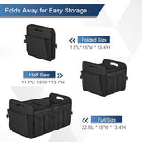 Car Trunk Organizer, Trunk Storage Organizer with 72L Large Capacity Waterproof Collapsible and 11 V1107-799-58985