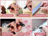 Electric Engraving Pen with 37 Bits, USB Rechargeable Cordless Etching Engraving Tool, Portable DIY V1192-AZ-W-10102