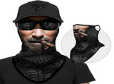5pc Neck Gaiter Face Mask with Ear Loops Bandana Face Mask Scarf Face Cover for Men Women V1369-AZ3-W-05971