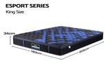 Giselle 34cm King Hybrid Mattress with Cooling Gel Memory Foam and Edge Support MATTRESS-E-ESPORT-34-K