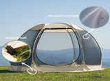 Large 3m Pop Up Screen House Tent, 6-8 Person Mosquito Shelter,,Easy 60-second setup camping V1337-P6-KSBF-U6KS