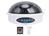 Star Projector Colorful Remote Control Star Sky Night Lamp USB Charging Night Light for Party KTV V1294-YM0710-3119210186811