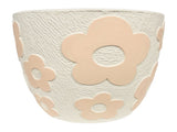 Set 2 Assorted Pastel Flower Planters w Hole Plug 17cm V637-88740PLN