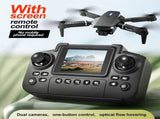 S2 MAX drone, dual-camera drone, upgraded remote control, ESC camera, long-lasting battery, 360&deg V1102-823-59420-BLK-TWOBATTERIES
