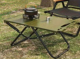 Portable Folding Camping Table Iron Outdoor Picnic Beach BBQ Tailgate Hiking with Storage BagBLACK) V1232-LYZ001
