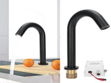 G1/2 Black Sensor Faucet Copper Vertical Intelligent Automatic Washbasin Tap Kitchen Sink Faucet V1294-YM0901-3112200134411