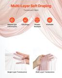 VEVOR Artificial Wedding Arch Flowers Kit Pink With 2 Pcs Flowers 3 Pcs Drapes V952-HLGMHTJ5JTFSIZ4UYV0