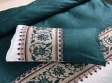 Bohemian Jade Lisbon Gallery Quilt / Doona / Duvet Cover set V745-AQ081410K3