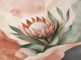 Protea Hush Floating Frame Canvas Wall Art - Portrait - 60W x 80H cm - White V767-PP-PH-6080-FW