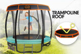 Kahuna Trampoline 8 ft with Roof - Green TRA-KAH-08-GN-RF