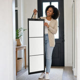 Foldable Full Length Mirror, Hanging Wall Folding with Handle Shatterproof Acrylic Design, Folds for V1107-CS-EGWTPM52