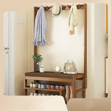97x168cm Hallway Bench Coat Rack Stand Multifunctional Hall Shelf Entryway V63-840711