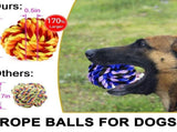 Large Dog Chew Toys for Aggressive Chewers,6 Pack Almost Indestructible Dog Balls for Large V1192-AZ-W-31161