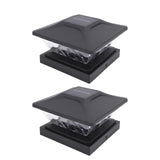 2 Pack Solar Post LED Warm and Whiteing Weather Proof Solar Powered Deck Fence Post Cap V1294-YM0901-3119250024312
