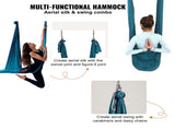 Aerial Yoga Hammock & Swing, 5 m Length Aerial Yoga Starter Kit with 100gsm Nylon Fabric, Full V952-DCK5X28MMLCBLHMSZV0