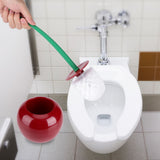 Cherry - Shape Cleaning Toliet Brush Holder Standing Set Lavatory Bathroom Tool V1294-YM0722-JY02067