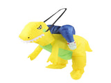 Yellow Dinosaur Inflatable Costume Half Body Model Weird Dinosaur Shape Inflatable Costume Middle V1294-YM0703-3115230046312