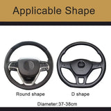Durable High Quality Leather steering wheel cover Replacement for carbon fiber steering wheel, V1189-LC-QP-00101