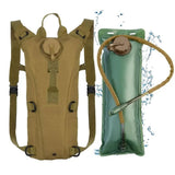 3L Water Bladder Bag Hiking Camping Hydration Backpack Outdoor, Brown V1192-AZ-W-32221