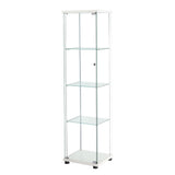Stacked Display Cabinet Tempered Glass White DBOX1002-4-WH