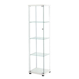 Stacked Display Cabinet Tempered Glass White DBOX1002-4-WH_NZ