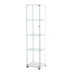 Stacked Display Cabinet Tempered Glass White DBOX1002-4-WH