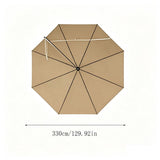 Umbrella Replacement Canopy, Patio Umbrella Replacement Cover for Pool/Backyard/Beach/Deck, UV V1366-AZ2-W-23611