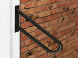 Wall Mount handrails for Outdoor Steps, Stair Railing U-Shaped for handrail with Black Powder Coat V1370-AZ4-05556