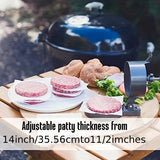 Household Burger Patty Press, Adjustable Thickness, Non-Stick Coating, Makes Perfect Patties Easily V1232-HBRBJ001
