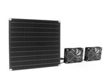 Solar Exhaust Fan IPX7 Waterproof Monocrystalline 15W 12V Solar Panel Ventilation Fan for Chicken V1294-YM0901-3111240173711