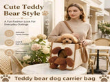 Large Teddy Bear Dog Carrier Bag Breathable Tote
Plush Bear Design, Breathable Mesh, Wide Shoulder V1107-CS-YTCH27