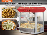 Popcorn Popper Machine Countertop Popcorn Maker 850W 8 Oz 48 Cups Red V952-TSBMHJ8OZ850WJWNRV3