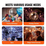 VEVOR Mirror Disco Ball 495 mm Silver Party Large Disco Ball with Hanging Ring V952-JMDSKQ20INCH9KFF6V0