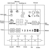 Digital Heating Thermostat 2-Wire Connection With Programming 6 Working DAys And 2 Weekend Periods V1188-MS-227-0035