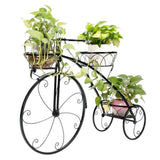 Iron Bicycle Plant Stand Rack Indoor Outdoor Garden V178-66775