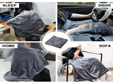 Electric Heated Blanket Washable 10W Heated Soft Thermal Zipper Shawl Wraps USB Charging Winter V985-HEATEDBLANKET