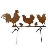 Chook Family Garden Stake 70cm V637-03826STK