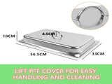 9L Chafing Dish Set Buffet Pan Bain Marie Bow Stainless Steel Food Warmer V201-FAZ4992SI8AU