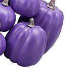 7pcs Simulated Pumpkin Glossy Paint Lightweight Creative Reusable Foam Pumpkin for Decoration Prop V1294-YM0901-3115240060513