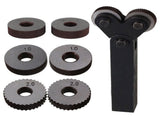 Rotating Head Knurling Tool Pitch Diagonal Coarse Linear Dual Wheels 0.5mm 1mm 2mm with 1.5mm Pitch V1192-AZ-W-14000