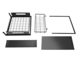 Under Sink Storage Rack 2 Tier Pull Out Cabinet Organizer Metal Shelf for Kitchen and Bathroom Black V1294-YM0901-3118250133211