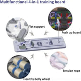 8-in-1 Multifunctional Fitness Board in Black for Core Strength and Abdominal Training - Pink V178-59238