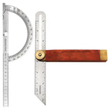 2Pcs Angle Protractor, T Bevel Angle Finder with Wooden Handle Sliding T-Bevel Bevel Gauge for V1370-AZ4-07606