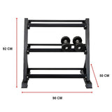 Dumbbell Rack Storage Stand Hex Weight Heavy Duty 3 Tier Wide Home Gym Fitness V63-837171