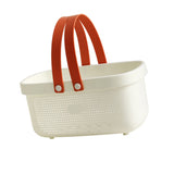 Plastic Storage Shower Basket with Handle Large Capacity Drainage Toiletry Organizer Bin for V1294-YM0901-3112230104211