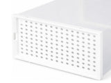 Stacked Shoe Rack Storage Boxes 12 Pcs Stackable Clear Plastic Display Cases SHOEBOX1008-12PC-AU